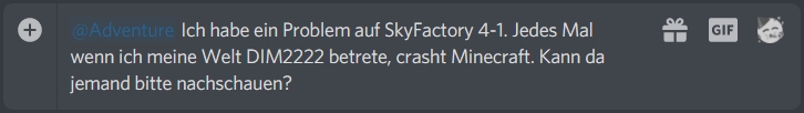 Discord Support Frage